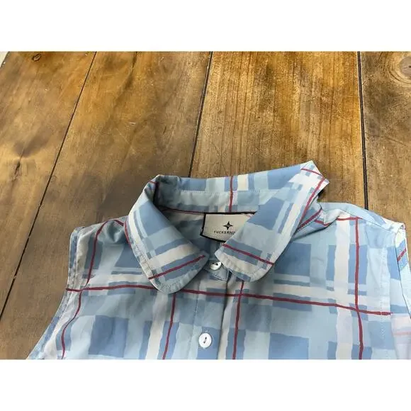 Tuckernuck Westport Trellis Sleeveless Hayes Shirt Dress Size Small - Picture 3 of 10